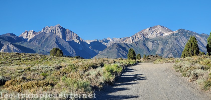 photo looking west towards the Sierras from Hot Fish Geological Site